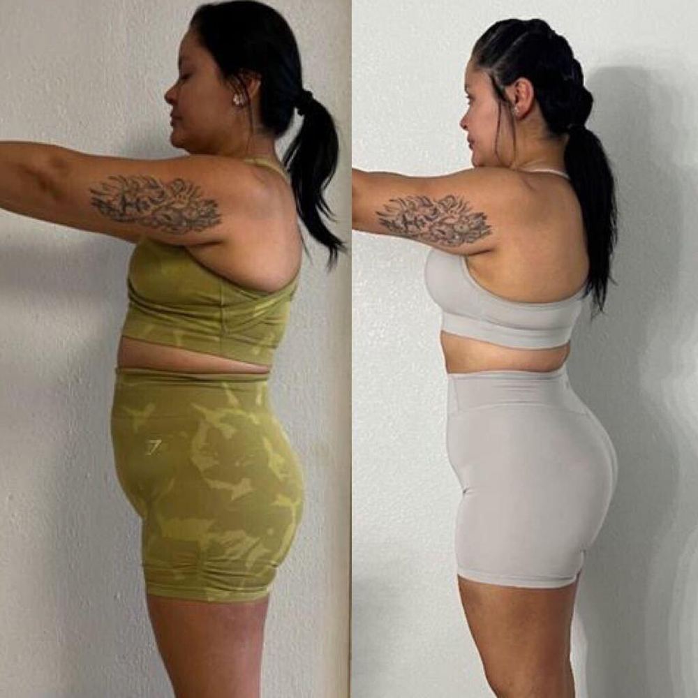 Breann before and after transformation
