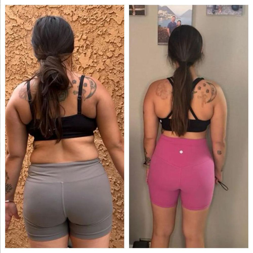 Client transformation photo